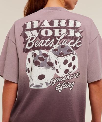 Hard Work Dice Graphic Short Sleeve T-Shirt - US 4901