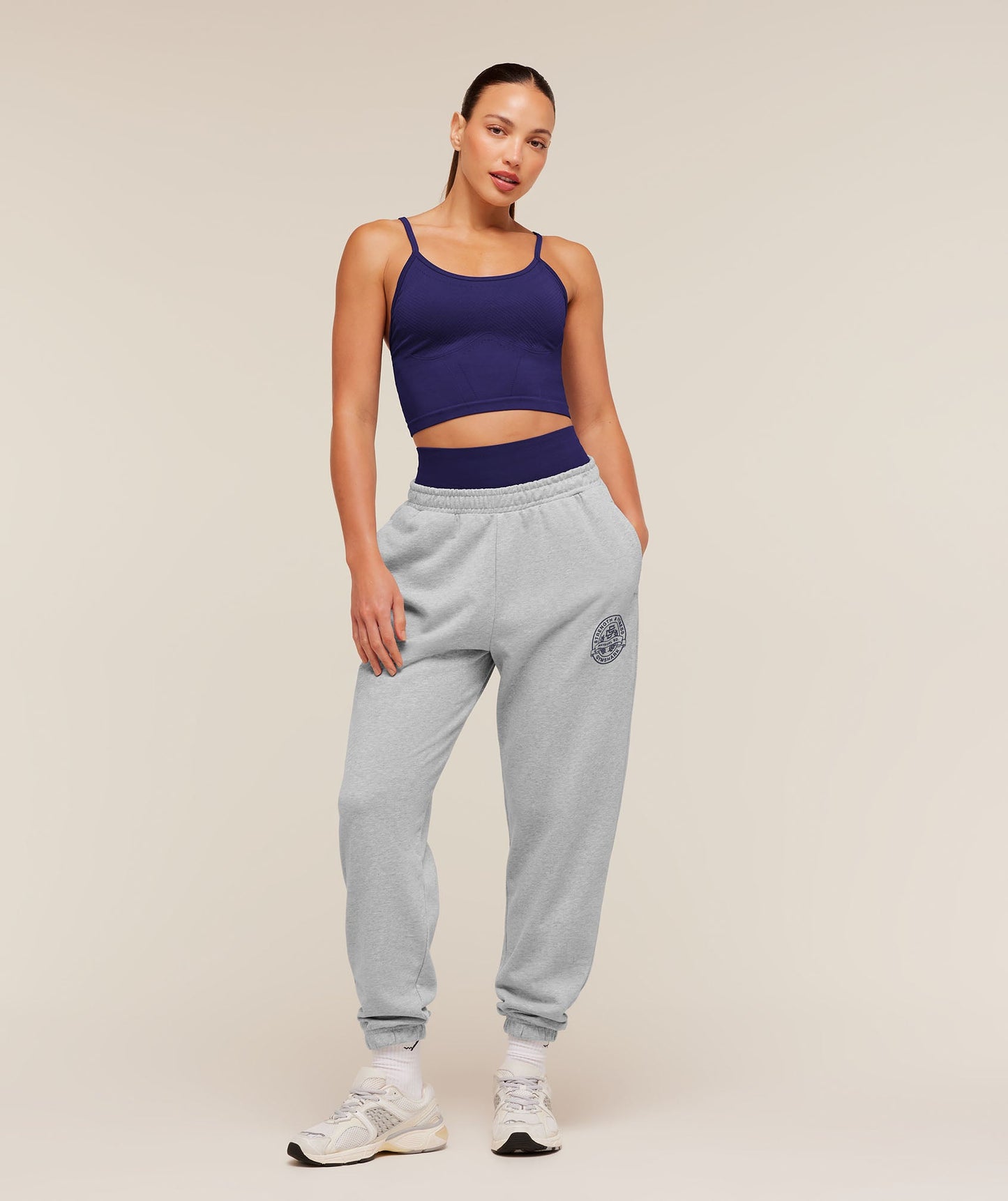 Strength and Fitness Crest Graphic Joggers - US 7752