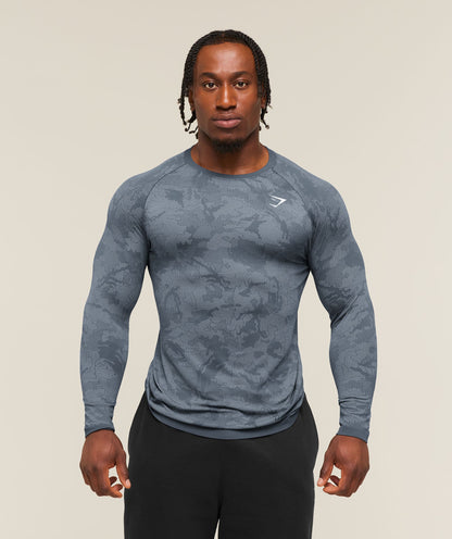 Geo Seamless Long Sleeve T-Shirt - US 0894