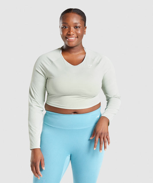 Training Long Sleeve Crop Top - US 2879