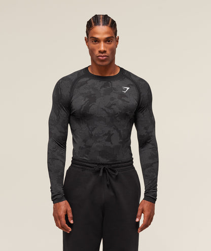 Geo Seamless Long Sleeve T-Shirt - US 9334