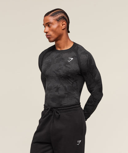 Geo Seamless Long Sleeve T-Shirt - US 3275
