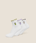 Hydration Graphic Midi Frill Socks 3pk - US 2547