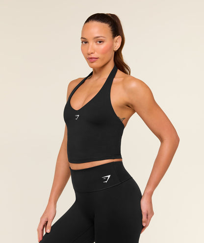 Halter Neck Cami with Shelf - US 6730