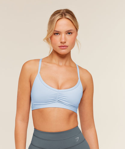 Ruched Strappy Sports Bra - US 7743
