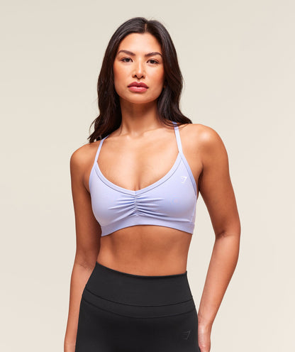 Ruched Strappy Sports Bra - US 7743