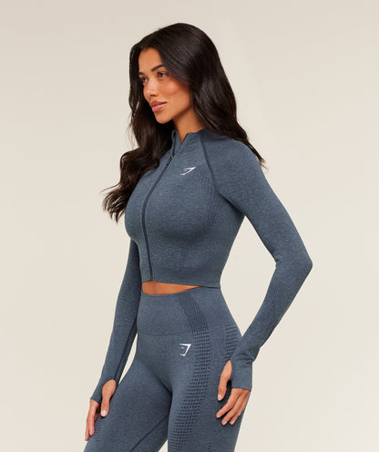 Vital Seamless Midi Zip 2.0 Pullover - US 4932